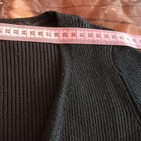 Hazel Moon Women's Tie Front Long Sleeve Rib Knit Shrug Sweaters Cardigan - Picture 6 of 14